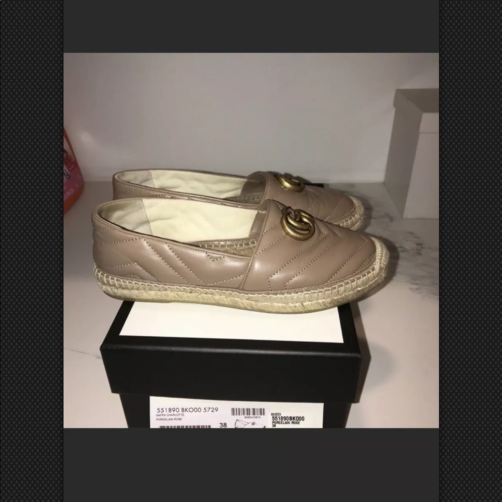 Gucci Espadrille 38 Porcelain Rose
